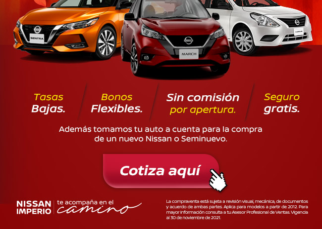 Cotiza en línea tu nuevo Nissan