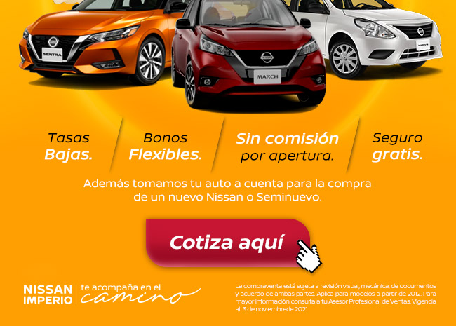 Cotiza en línea tu nuevo Nissan