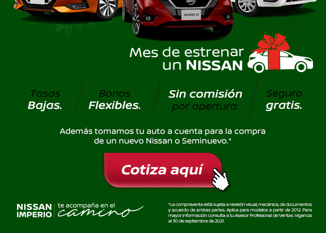 Cotiza en línea tu nuevo Nissan