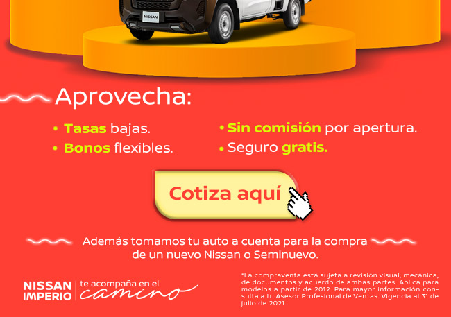 Cotiza en línea tu nuevo Nissan