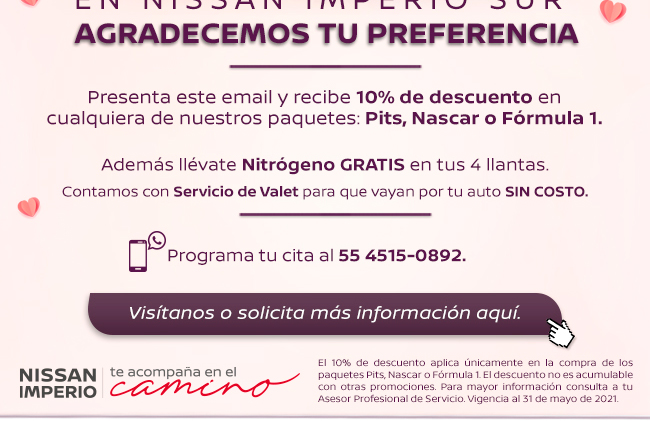 Agradecemos tu preferencia