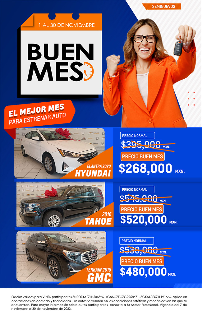 BUEN MES 1 al 30 de noviembre