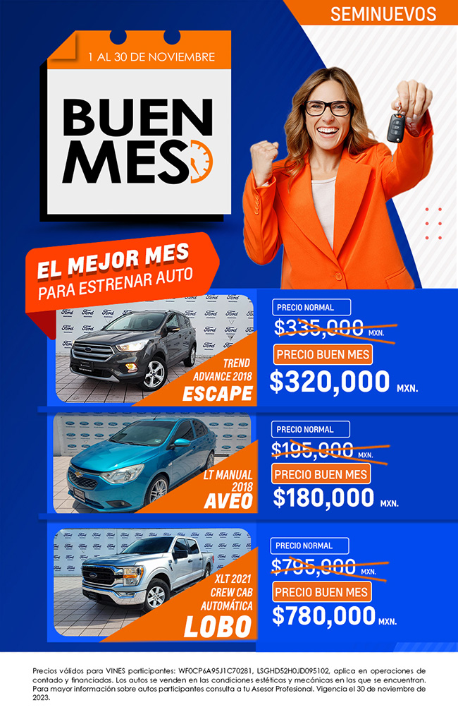 BUEN MES 1 al 30 de noviembre