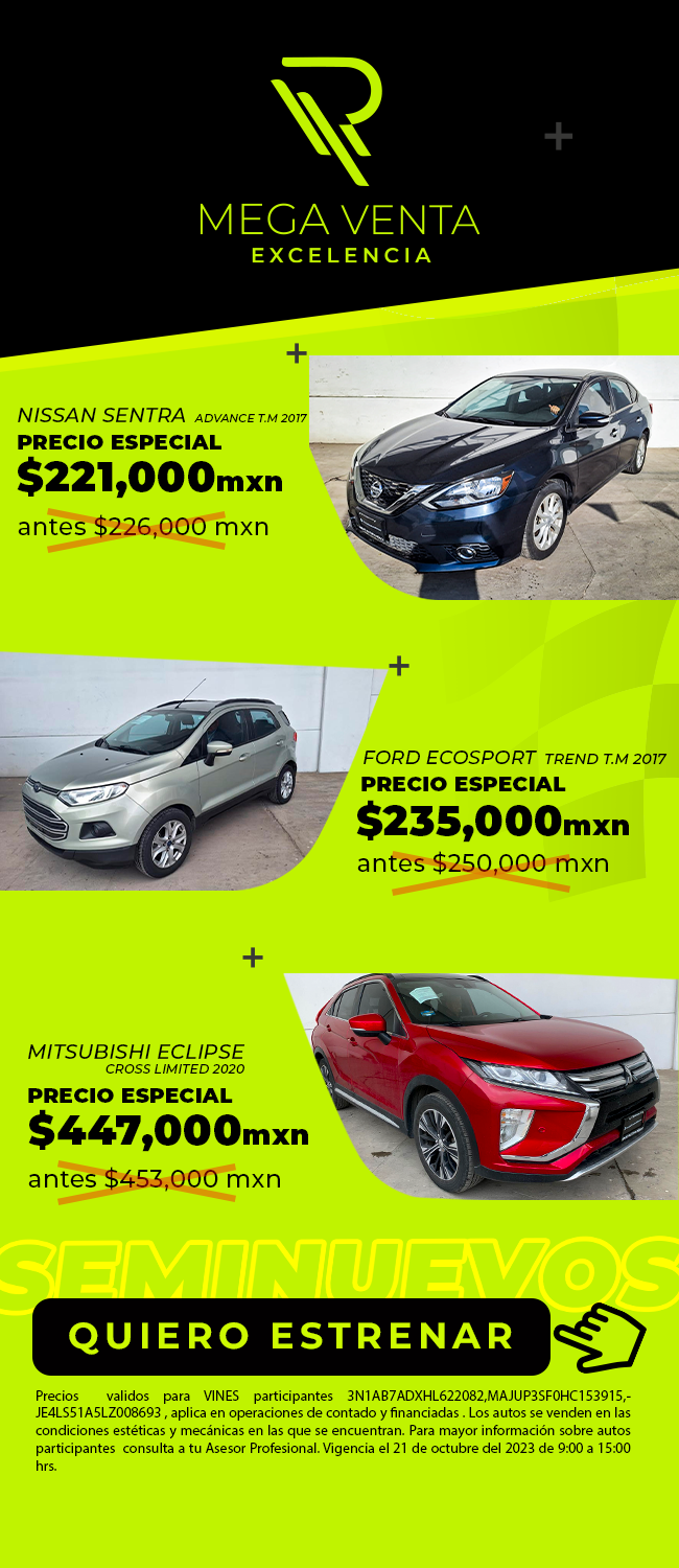 MEGA VENTA AUTOMOTRIZ | 21 de octubre